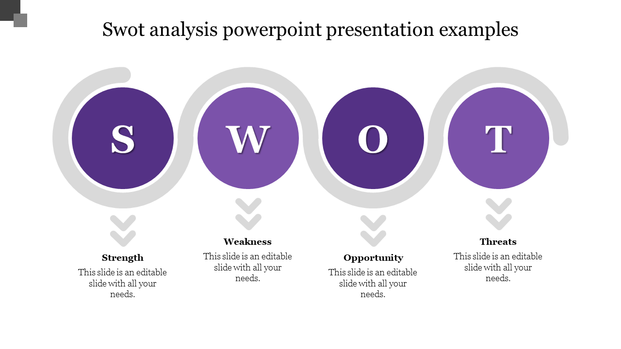 swot analysis powerpoint presentation examples-Purple
